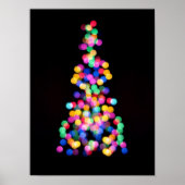 Blurred kerstlampjes poster (Voorkant)