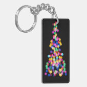 Blurred kerstlampjes sleutelhanger (Voorkant Links)