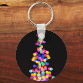 Blurred kerstlampjes sleutelhanger (Voorkant)