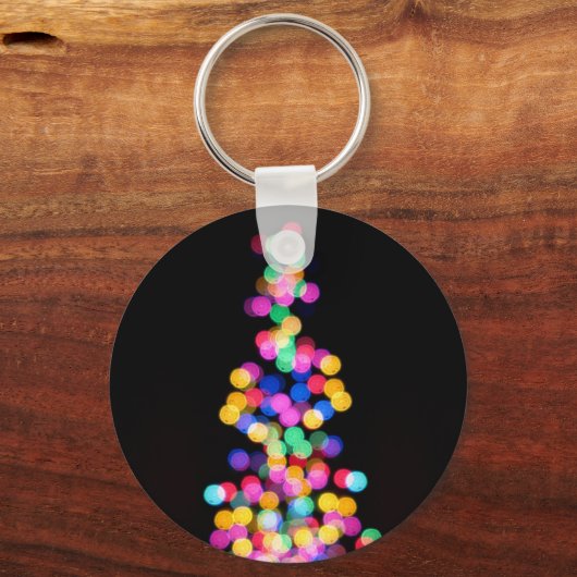 Blurred kerstlampjes sleutelhanger (Voorkant)