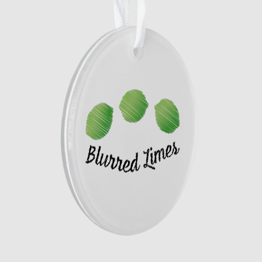 Blurred Limes Ornament (voorkant)