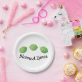 Blurred Limes Papieren Bordje (Feest)