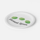 Blurred Limes Papieren Bordje (Gekanteld)