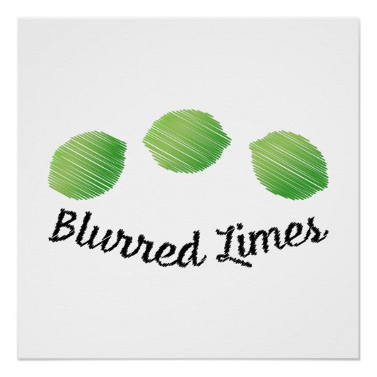 Blurred Limes Perfect Poster (Voorkant)