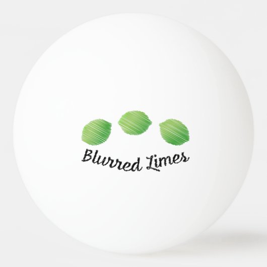 Blurred Limes Pingpongbal (Voorkant)