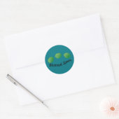 Blurred Limes Ronde Sticker (Envelop)