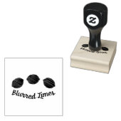 Blurred Limes Rubberstempel (Gestempeld)
