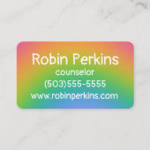 Blurred Rainbow Visitekaartje (Voorkant)