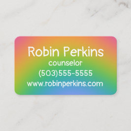 Blurred Rainbow Visitekaartje