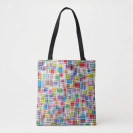 Blurred Squares Tote Bag