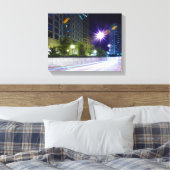 Blurred Traffic at Night Canvas Afdruk (Insitu (Slaapkamer))