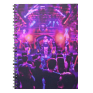 Blurred van de club in pastelkleurstijl op het sch notitieboek