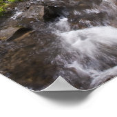 Blurred Waterfall en River Poster (Hoek)