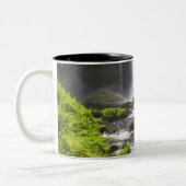 Blurred Waterfall en River Tweekleurige Koffiemok (Links)