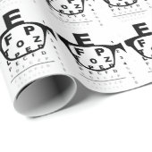 Blurry Eye Test Chart Cadeaupapier (Rol Hoek)