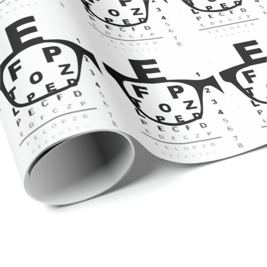 Blurry Eye Test Chart Cadeaupapier (Rol Hoek)