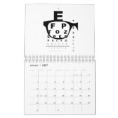 Blurry Eye Test Chart Kalender (Jan 2027)