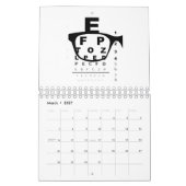Blurry Eye Test Chart Kalender (Mar 2027)