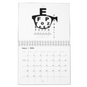 Blurry Eye Test Chart Kalender (Mar 2026)