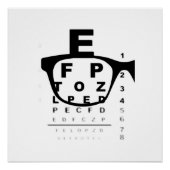 Blurry Eye Test Chart Perfect Poster (Voorkant)
