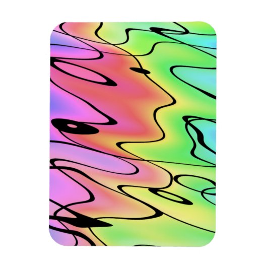 Blurry regenboog magneet (Verticaal)