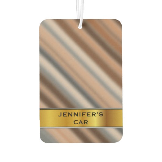 Blurry rustieke geïnspireerde strepen Patroon & Na Luchtverfrisser (Achterkant)