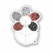 BlurryFlower Vinyl Sticker (Voorkant)