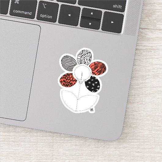 BlurryFlower Vinyl Sticker (Detail)