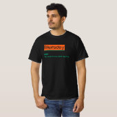 Blursday Funny Gezegde en Definition Graphic Meme T-shirt (Voorkant volledig)