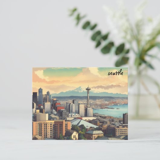 Blury Mass Mailing Seattle briefkaarten (Staand voorkant)