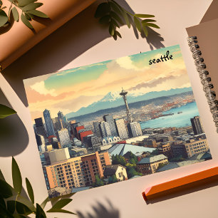 Blury Mass Mailing Seattle briefkaarten