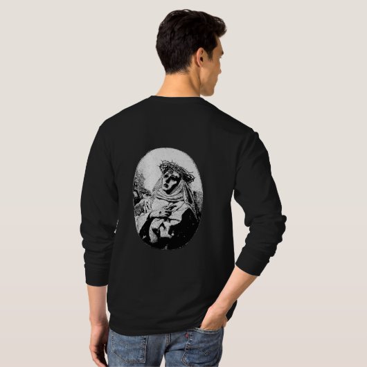 blusa d frio com estampa goth  t-shirt (Achterkant volledig)