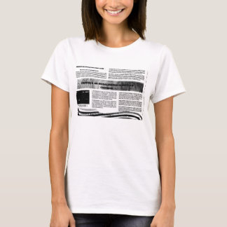 Blusa Estampa de Jornal T-shirt