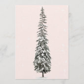 Blush 1st Birthday Winter Wonderland Birthday  Kaart (Achterkant)