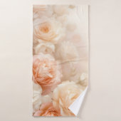 Blush 3 D Waterverf Rozen Badhanddoek (Badhanddoek)