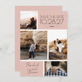 Blush 4 foto save the date (Voorkant / Achterkant)