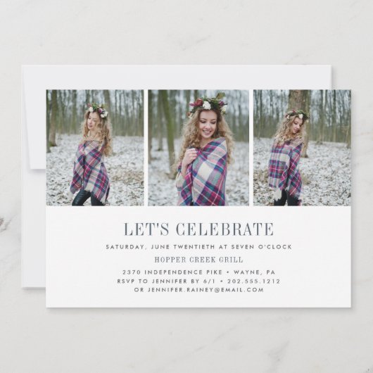 Blush | Aankondiging en uitnodiging van het Afstud (Achterkant)