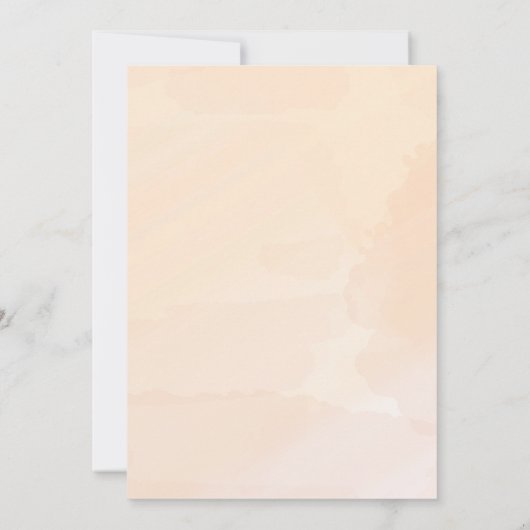 Blush Abridal Waterverf Brunch Uitnodiging (Achterkant)