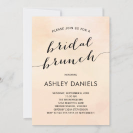 Blush Abridal Waterverf Brunch Uitnodiging