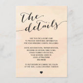 Blush Abrite Waterverf Invitation Enclosure Kaart (Voorkant)