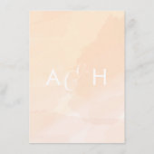 Blush Abrite Waterverf Invitation Enclosure Kaart (Achterkant)