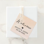 Blush Abrite Waterverf Weddenschap Welkomstcadeau  Bedankjes Labels (In situ)