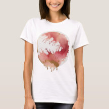 Blush Abstracte kunst | Dames Basic T-Shirt