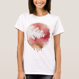 Blush Abstracte kunst | Dames Basic T-Shirt