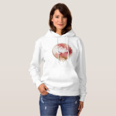 Blush Abstracte kunst | Vrouwen Basic Hoodie (Voorkant volledig)