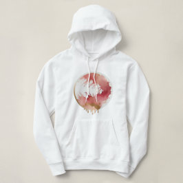 Blush Abstracte kunst | Vrouwen Basic Hoodie