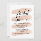 Blush Abstracte strepen | Vrijgezellenfeest Waterv Kaart (Voorkant)