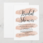 Blush Abstracte strepen | Vrijgezellenfeest Waterv Kaart (Voorkant / Achterkant)