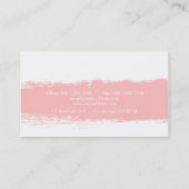 Blush Abstracte Waterverf Splash Visitekaartje (Achterkant)