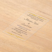 Blush acryl bruiloft uitnodiging eenvoudig (Laagn)